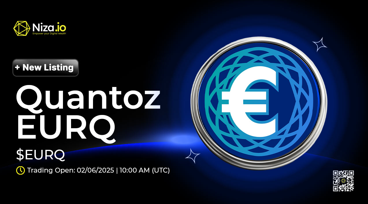 $EURQ will get listed on Niza.io Exchange– Trading opens soon!