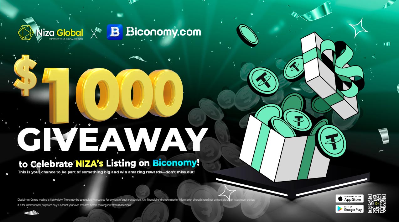 $1,000 GIVEAWAY to Celebrate NIZA’s Listing on Biconomy!