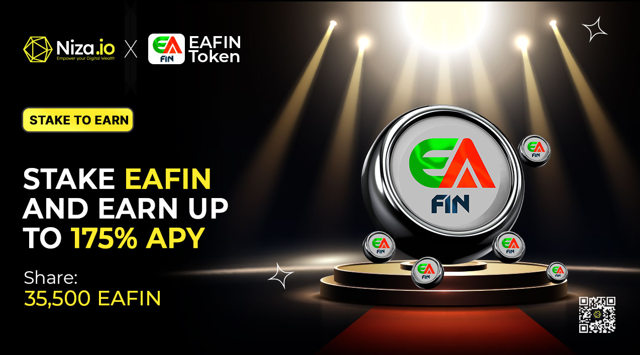 Stake EAFIN and Earn Up to 175% APY — Only on Niza.io!