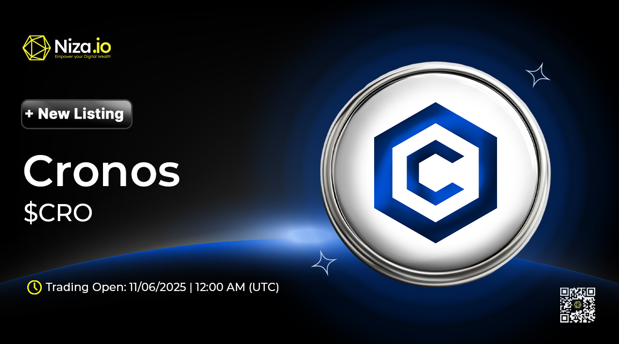 $CRO will get listed on Niza.io Exchange– Trading opens soon!