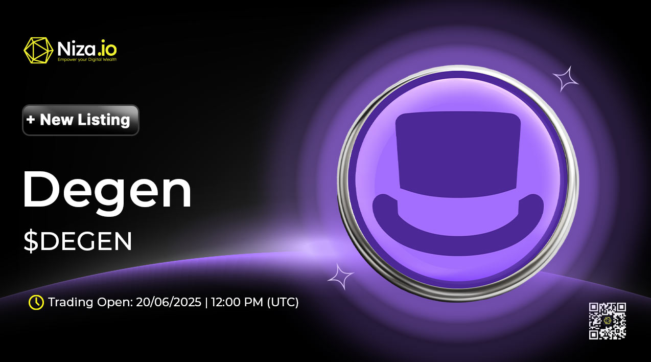 $DEGEN will get listed on Niza.io Exchange– Trading opens soon!