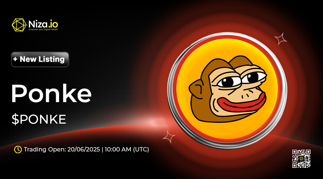 $PONKE will get listed on Niza.io Exchange– Trading opens soon!