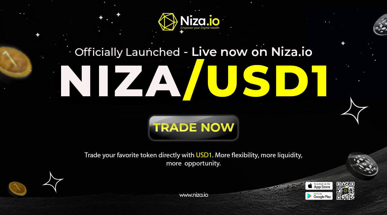 New Listing: NIZA/USD1 Now Live on Niza.io