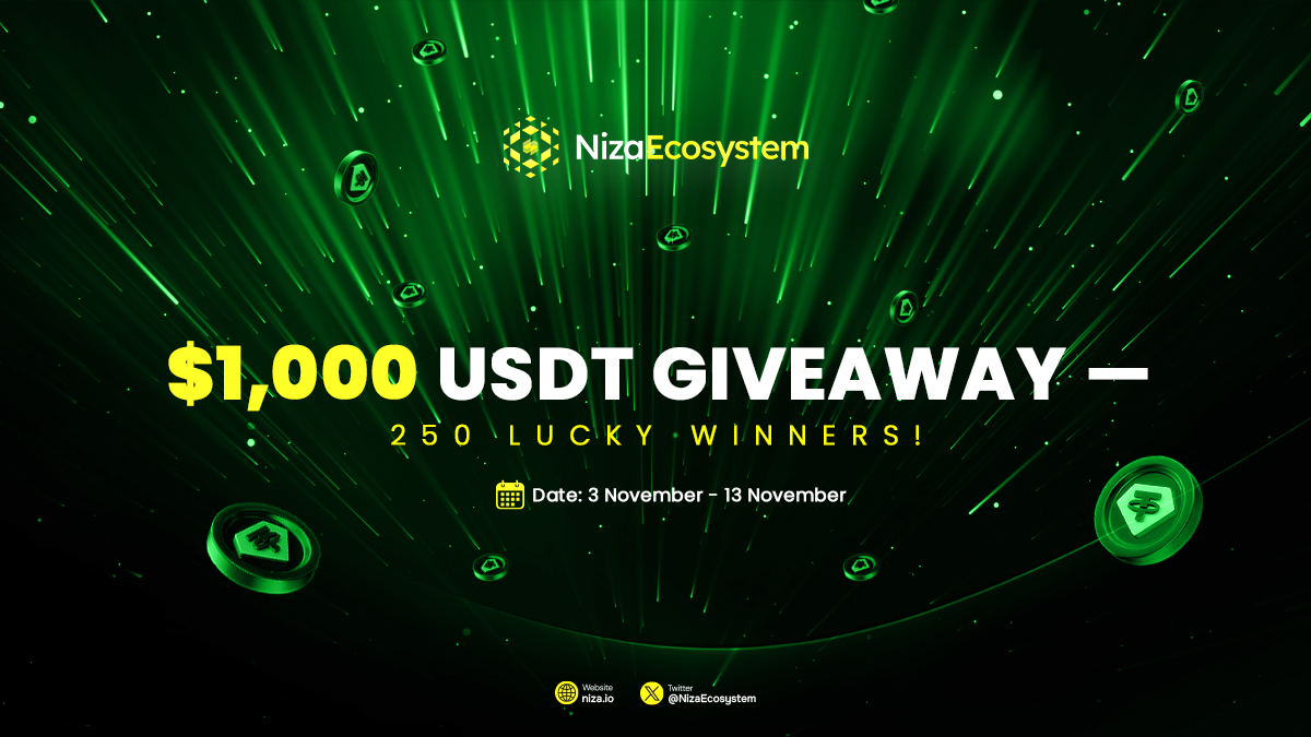 NIZA Ecosystem Launches a $1,000 USDT Community Giveaway!