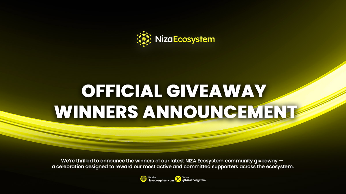 NIZA Ecosystem – $1,000 USDT Giveaway Recap & Winners Announcement
